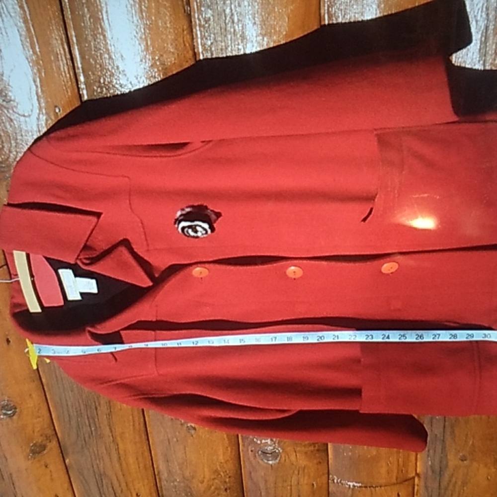 🎅 Vintage Christmas Zip Up Cardigan  Distressed Sz Med YARNWORKS - Picture 6 of 12
